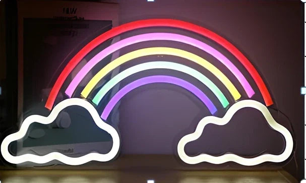 LED pendant light with 45cm acrylic backboard showing uppercase and lowercase lettering options