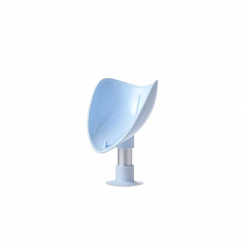 Creative Bird Soap Box with self-draining design and silicone suction cup in white, pink, green, and blue