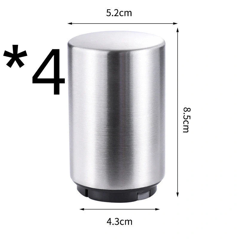 Stainless steel automatic beer bottle opener with one-hand operation