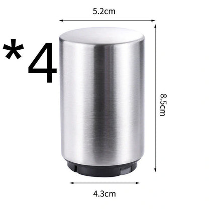 Stainless steel automatic beer bottle opener with one-hand operation