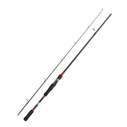 Carbon Luya Long-range Fishing Rod in red and blue colors for sea and freshwater fishing