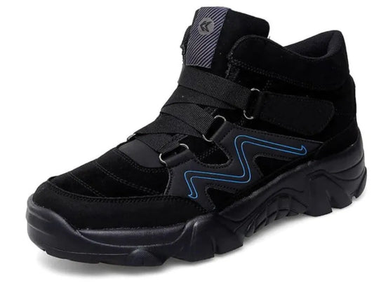 Men's leather lace-up shoes with cushioned insoles in black colour option