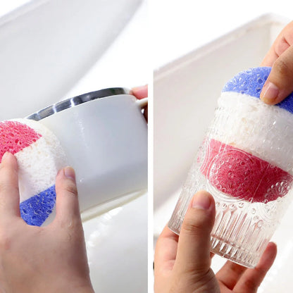 World Cup Qatar football themed biodegradable dishwashing sponges with national flag designs
