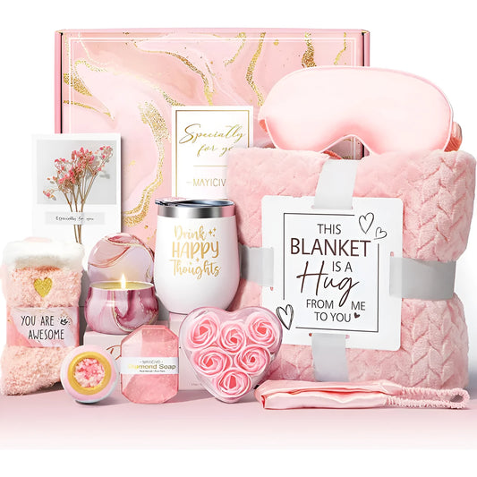 Aromatherapy bath gift set in modern simplicity packaging measuring 27x23x13cm