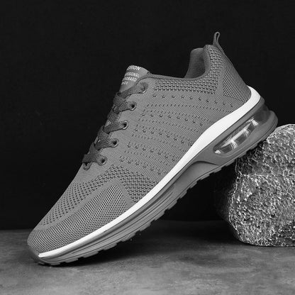 Casual Flyknit running shoes with mesh uppers and PU sole in various colours