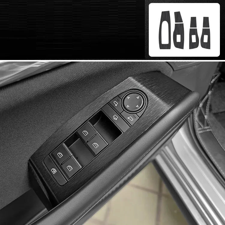 Unksera car interior decorative film sticker kit with 12 pre-cut pieces for dashboard and centre console protection