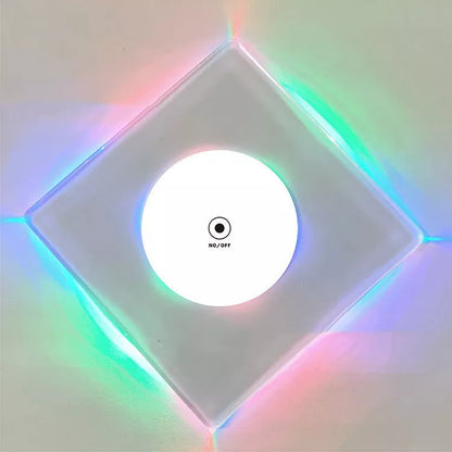 LED Glow Coaster with vibrant colors illuminating a cocktail glass