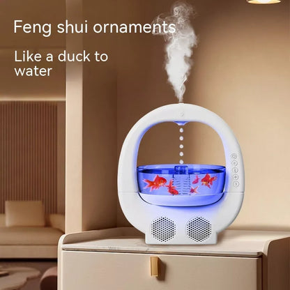 3-in-1 Anti-Gravity Humidifier with Bluetooth speaker and colorful ambient light