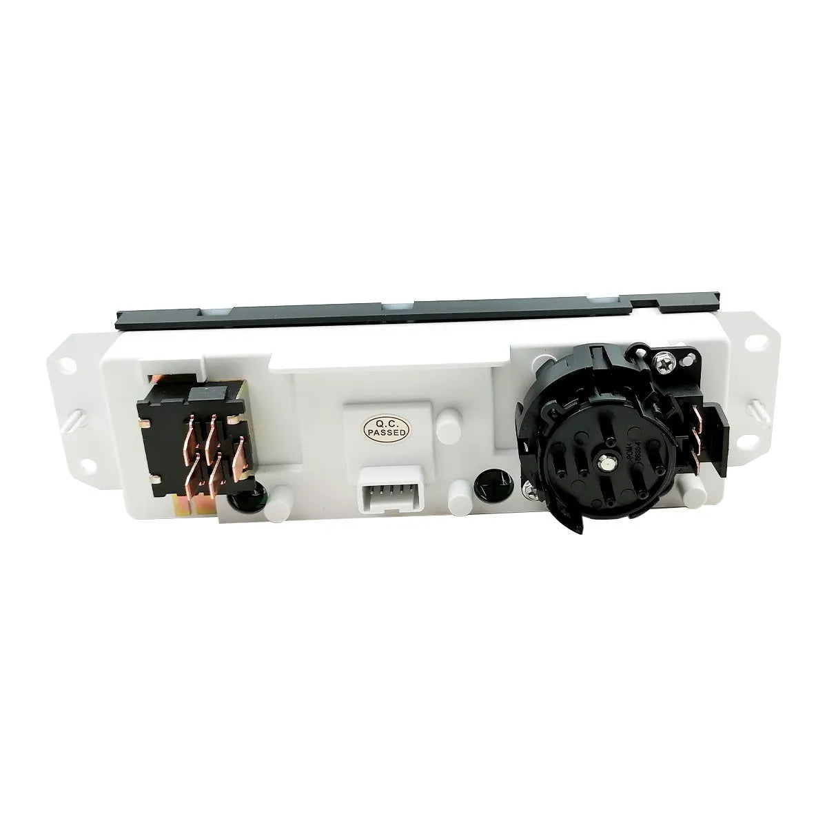 Black Jeep Wrangler air conditioning control switch panel for 2005-2006 models, OE 55056558AA