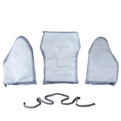 Fishing life jacket with removable EPE foam inserts, 10 pockets, adjustable straps, and reflective panels for water safety