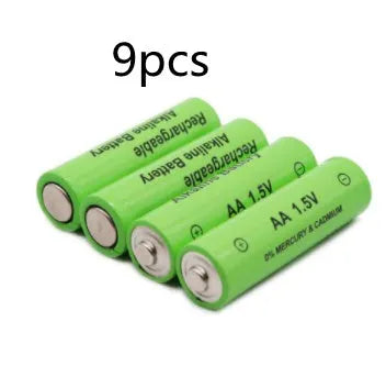Alkaline rechargeable AA battery with 3000mAh capacity and 1.5V voltage for household devices