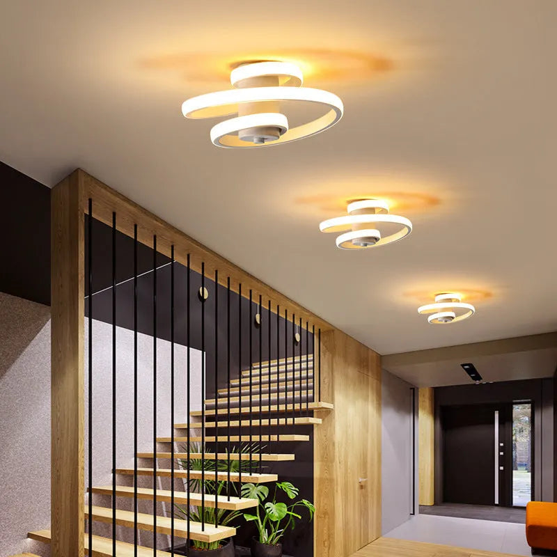 Modern silicone LED corridor light in butterfly and geometric shapes for entrance halls
