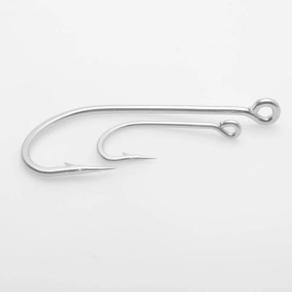 Multi-specification stainless steel fishing hooks in 12 styles for ocean boat fishing targeting weever, snakehead, and seahorse species