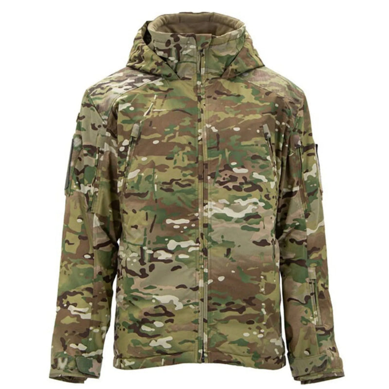 Warm cotton winter jacket available in medium and long lengths with sizing from S to XXXL in black, brown, CP camouflage, and snow camouflage colour options for cold weather wear