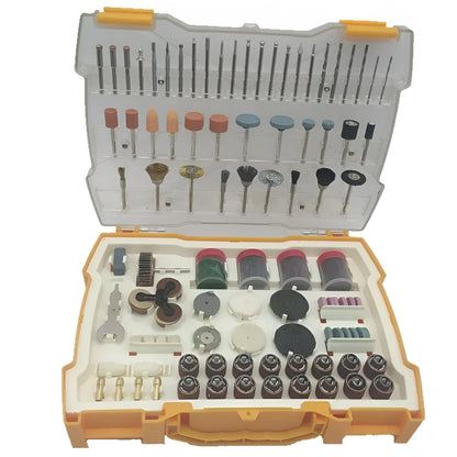302-piece electric grinding accessory set in a 25 x 18 x 5.5 cm box compatible with Dremel rotary tools