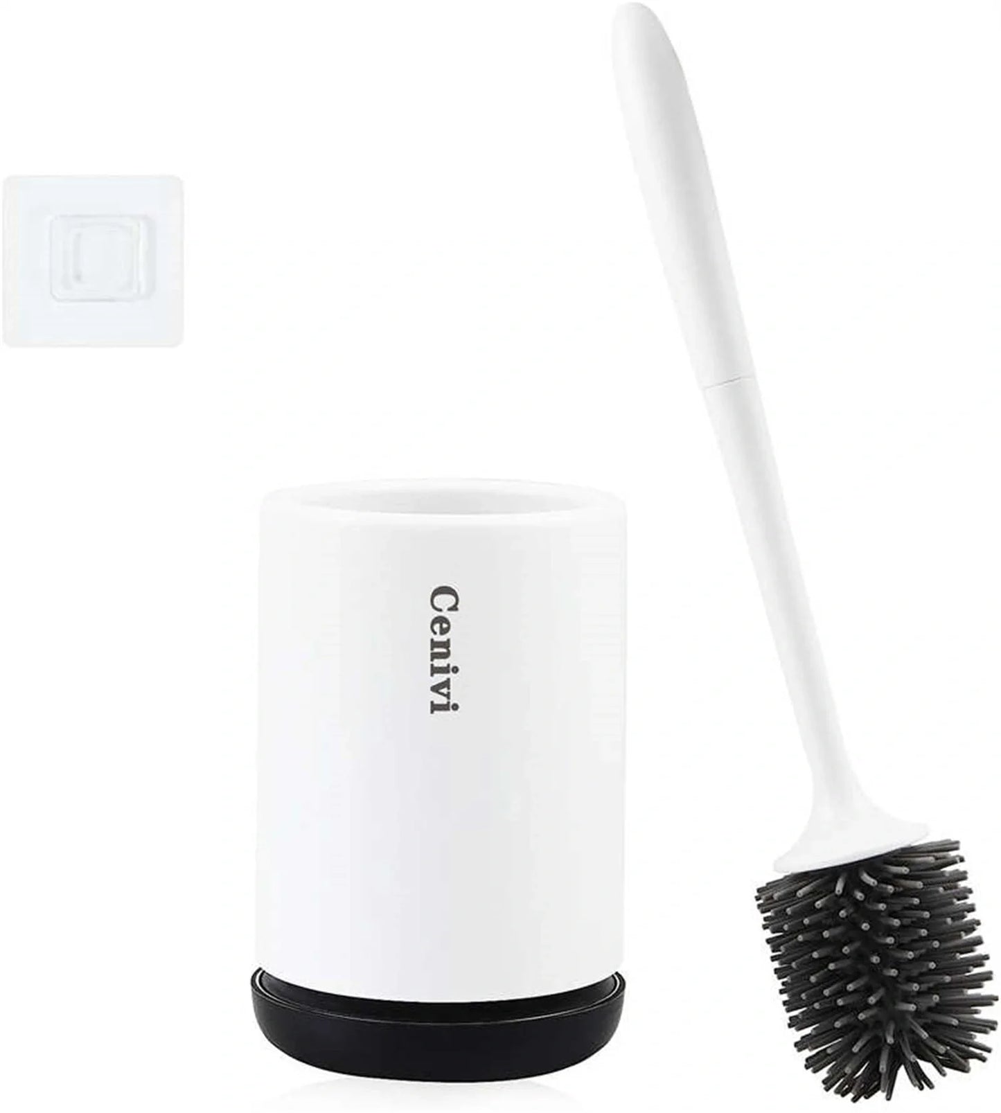 Efficient Toilet Cleaning Brush Set with Durable PVC and Silicone Construction for Spotless Bathroom Cleaning