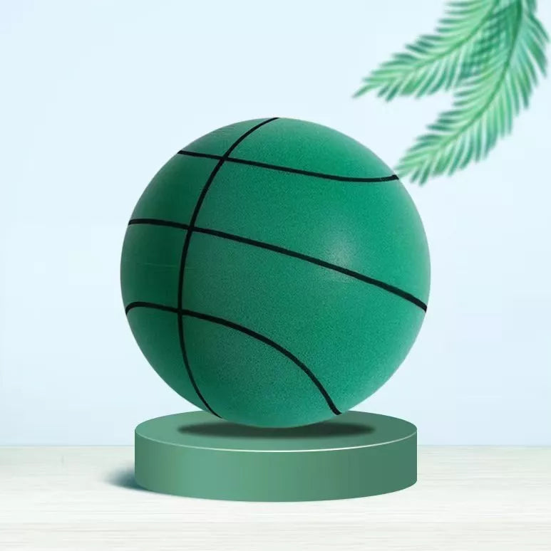 Upgraded Elastic Mute Ball Indoor Training Basketball in Ocean Blue