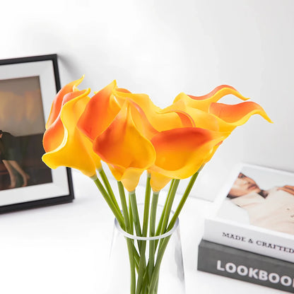 Polyurethane decorative flowers with 35cm stems in multiple colours for wedding and home decor