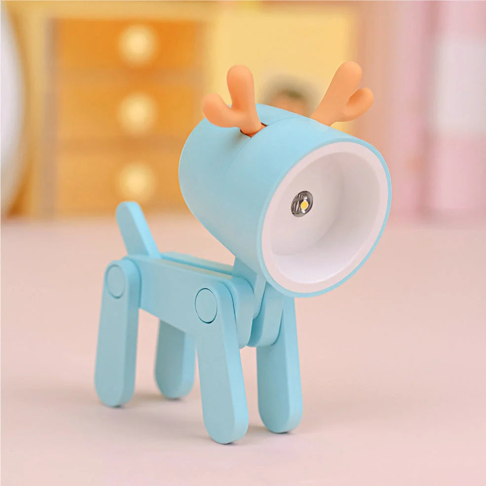 LED decorative animal night light in various colours measuring 55x35x80mm