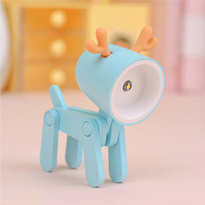 LED decorative animal night light in various colours measuring 55x35x80mm