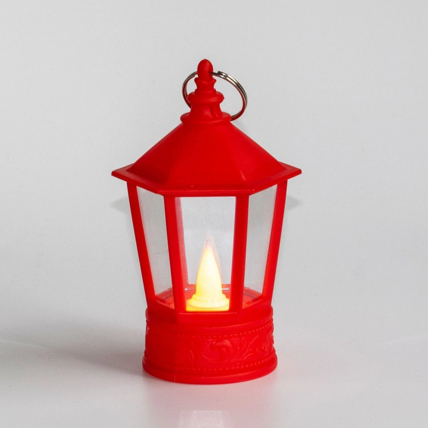 Festive LED Christmas lanterns with Santa Claus, snowman, and other holiday-themed designs