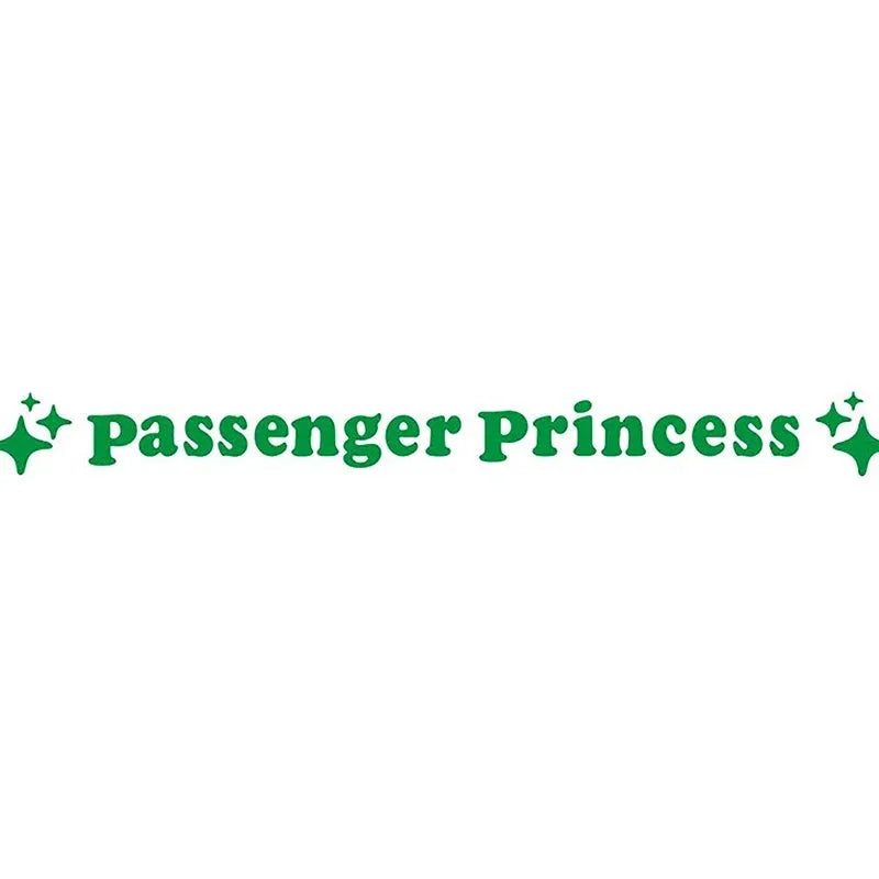 Passenger princess decorative sticker for car rearview mirror in multiple colour options