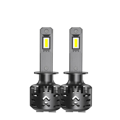 H1 H7 LED car headlight bulb, 12V, aviation aluminium, IP68, direct plug-in