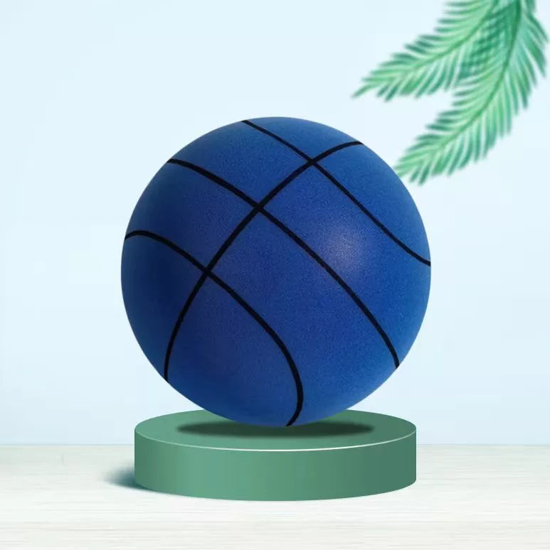Upgraded Elastic Mute Ball Indoor Training Basketball in Ocean Blue