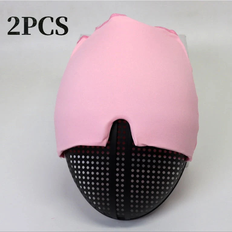 Cold Therapy Migraine Relief Hat in black and pink with soft gel design for headache relief