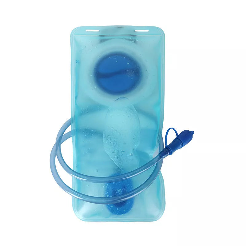 Blue quick-release 2L water bag for cross-country backpacks