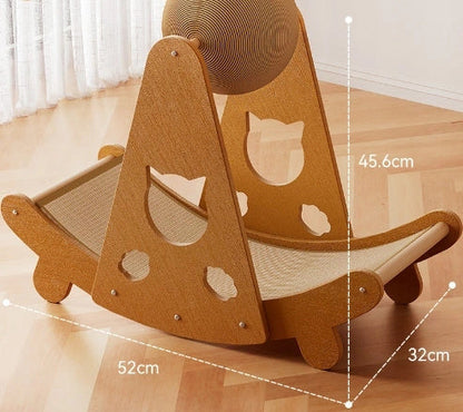 Durable sisal scratch mat with crumb-resistant surface for cats