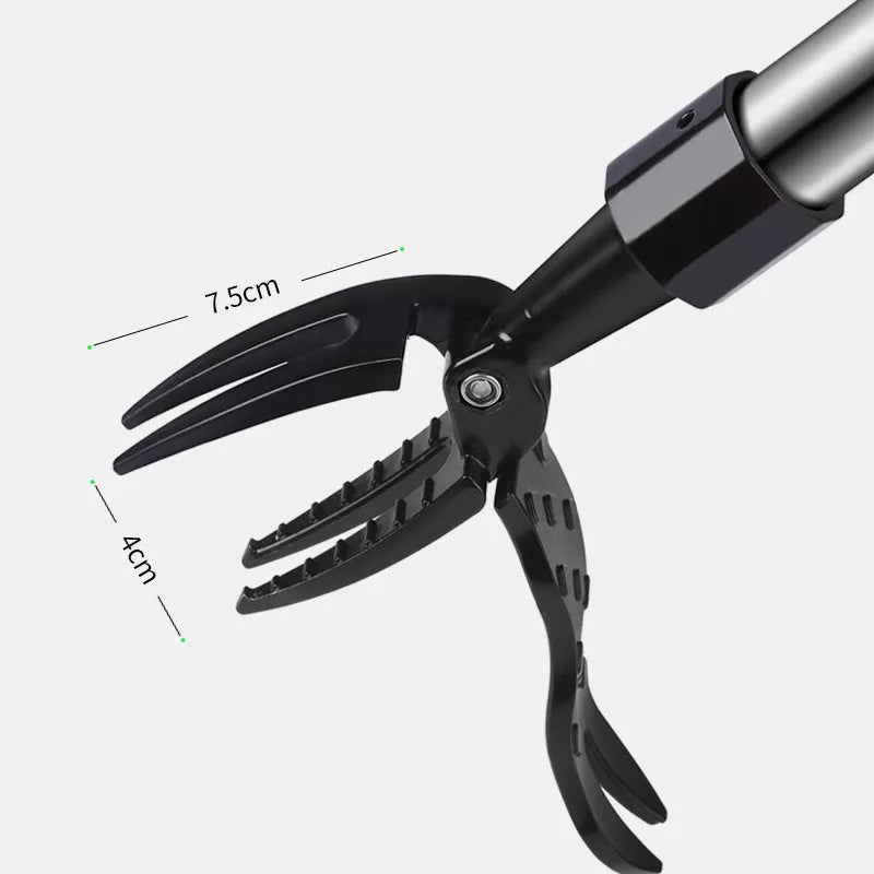 Standing Weeding Uproot Tool in black with alloy and stainless steel construction