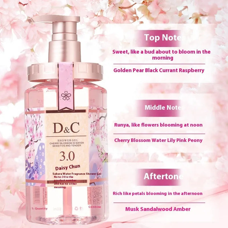Sakura shampoo, hair conditioner and shower gel 500ml wash nursing suite set