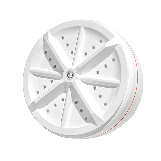 White portable turbine washing machine with USB power connection for dormitory use