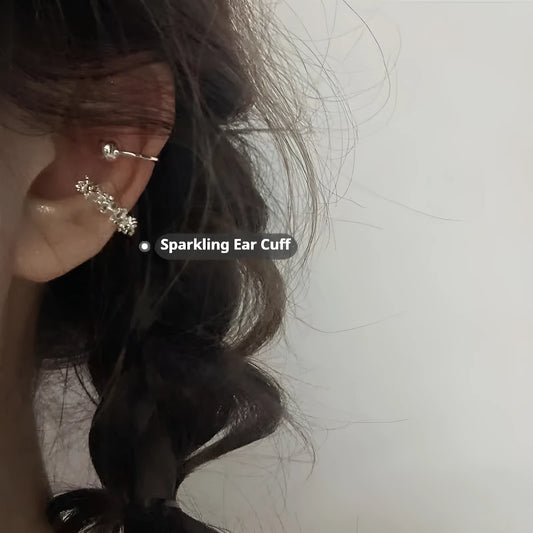 Geometric irregular frosty style ear clip earrings in B4710 colour, made from alloy.