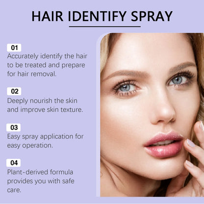 120ml bottle of portable non irritating hair removal spray with plant extracts