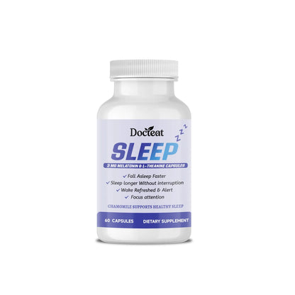 Sleep support capsule with L-theanine and melatonin, 60 capsules pack