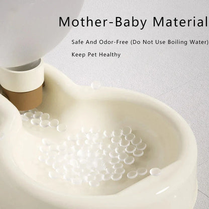 500ml portable pet water bottle with foldable drinking bowl in various colors