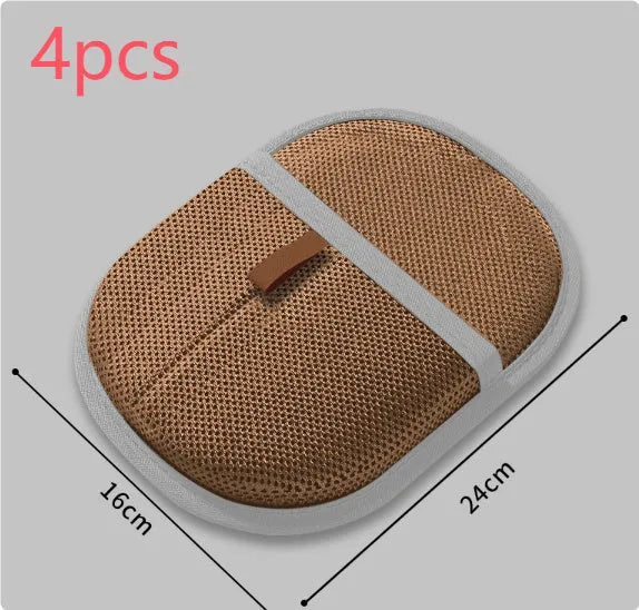 Black pet hair removal gloves with silicone bristles for grooming dogs cats rabbits