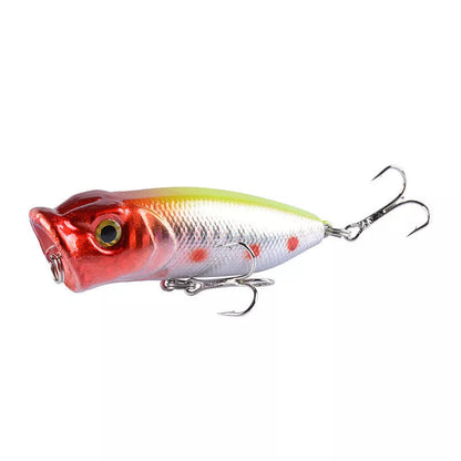 Bionic Fishing Lure On Water Surface - 6.5cm plastic bait with 6# hook in vibrant colors