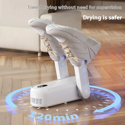 Black D4 automatic shoes dryer with timing function and waterproof baking for footwear