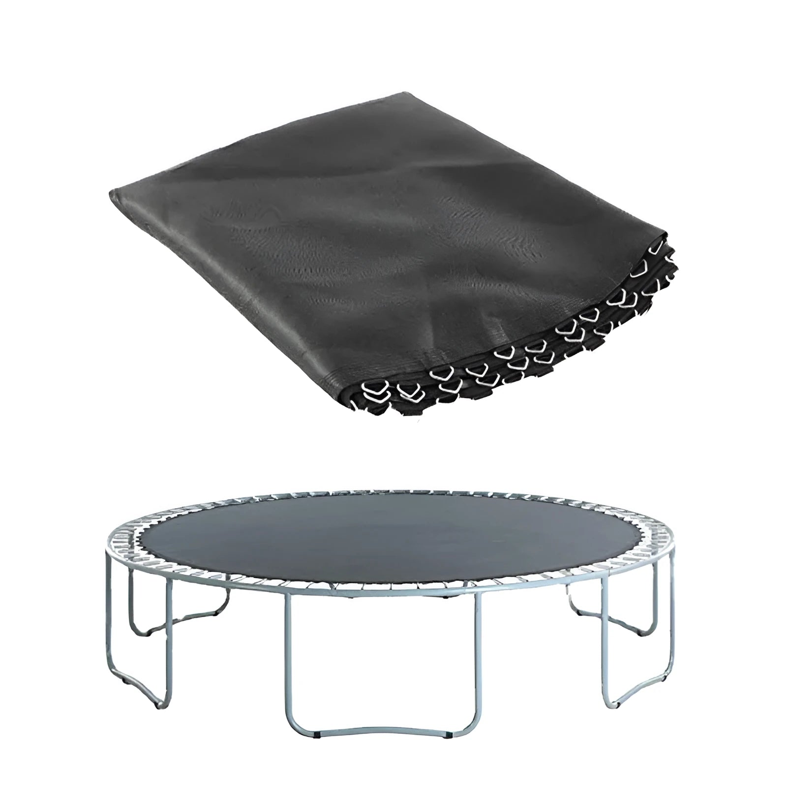 Round trampoline elastic bungee fabric with PP material, sizes 6FT to 16FT