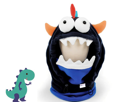 Brown Bear cartoon ski helmet head cover for winter sports protection with elastic band