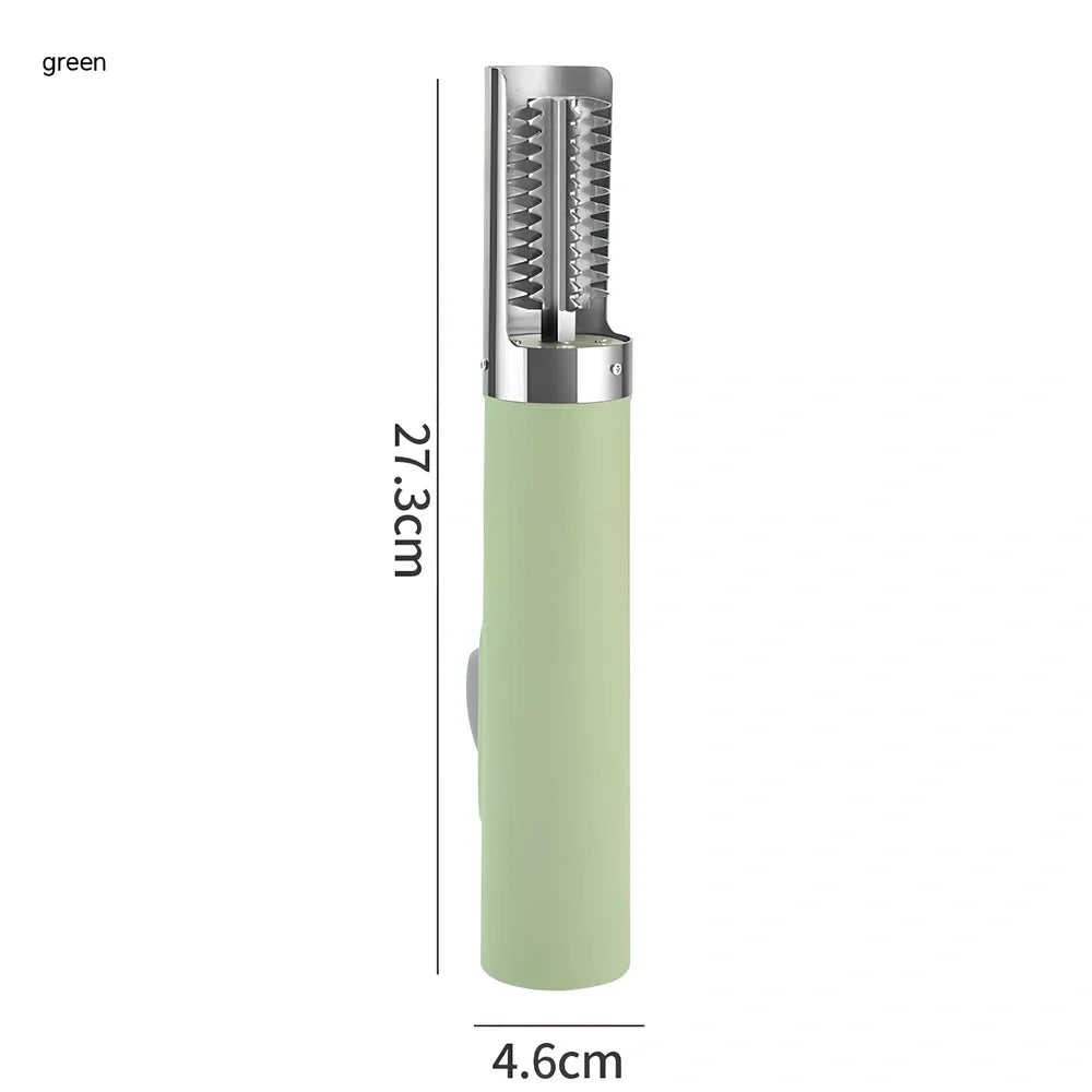 Electric handheld fish scaler machine in white, black, or light green with 125W motor and waterproof design