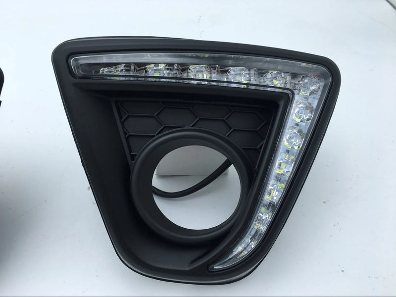 Mazda CX-5 Daytime Running Light: 12V LED upgrade with electroplated white light, yellow turning indicators, and fog lamp options for enhanced visibility and safety