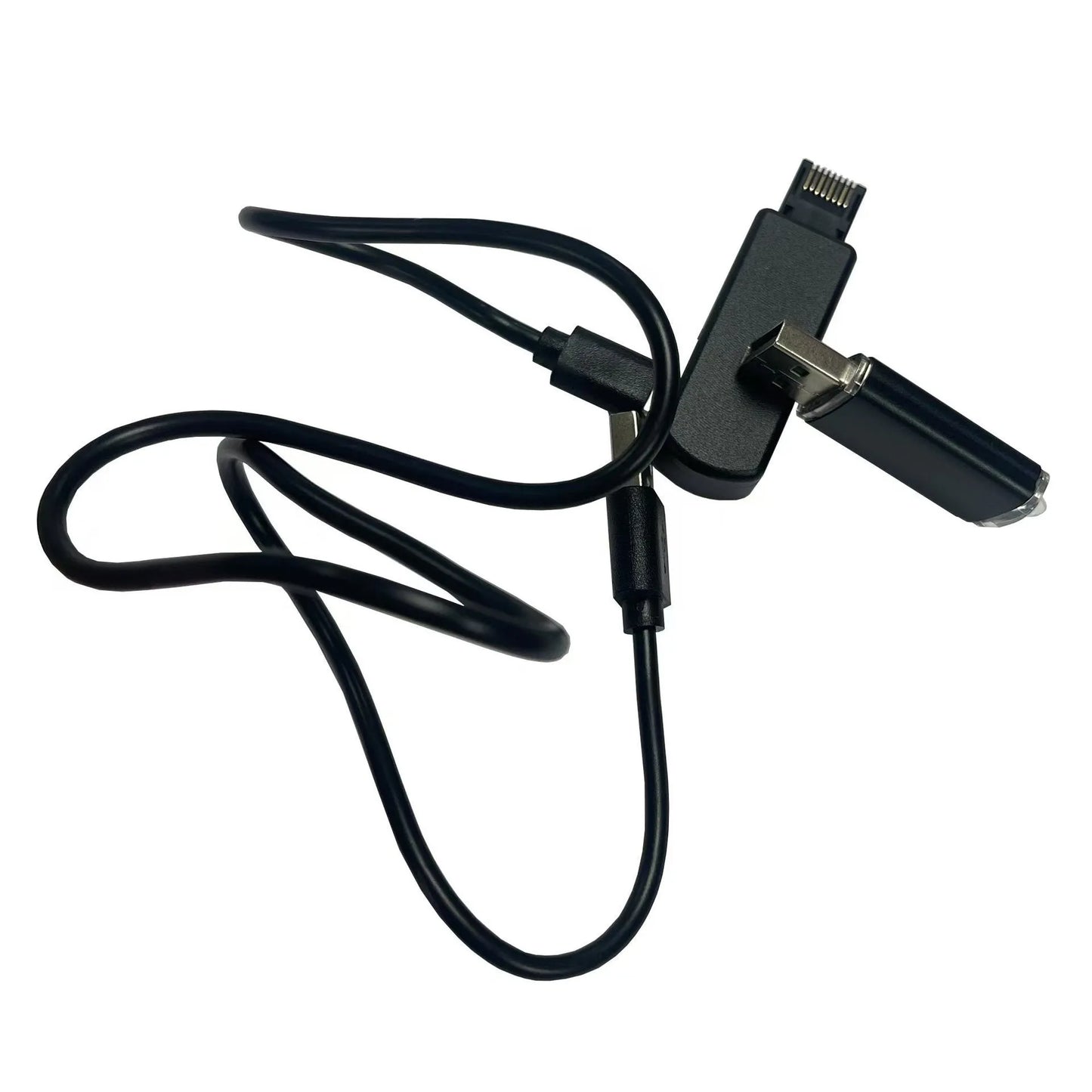 Black aluminium alloy PS5 USB host tool with Ethernet port for system version switching