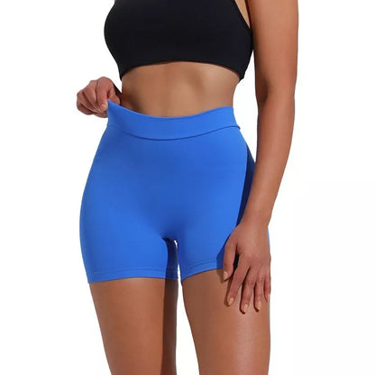 Women's nylon tight shorts for training and running in various colors