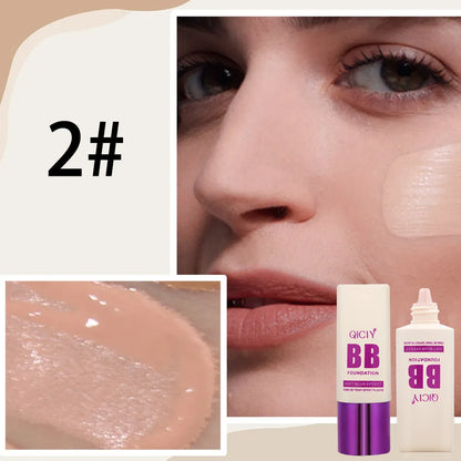 Feeding bottle style BB cream with brightening foundation and concealer effect in 10 colour shades
