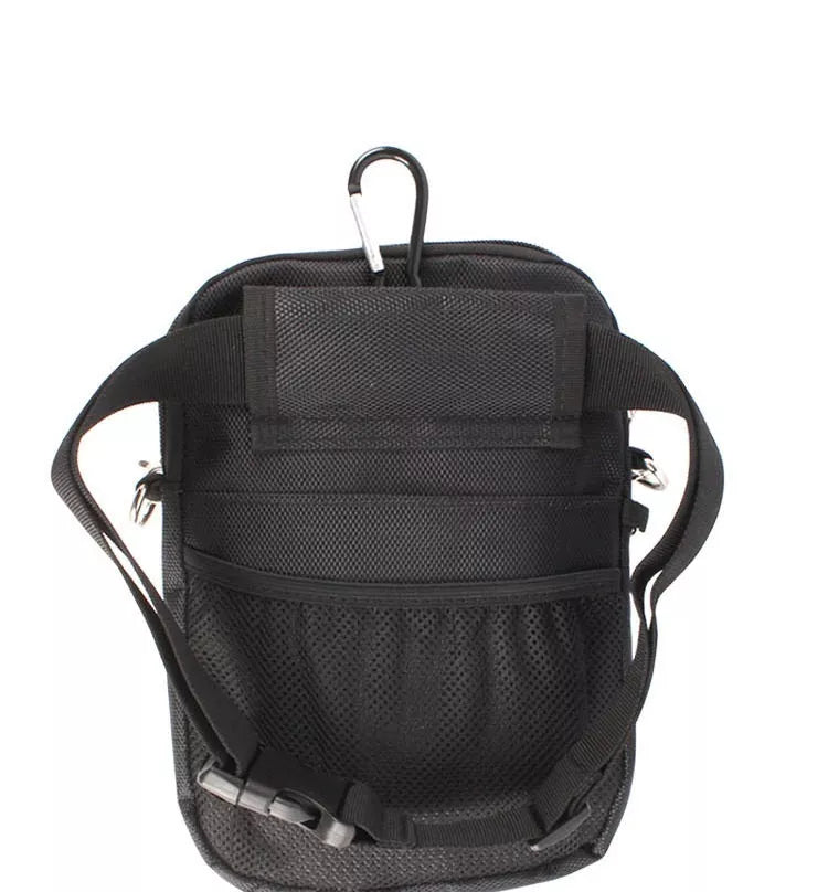 Medical staff waist bag in black, purple, navy blue, and silver gray with 15KG capacity