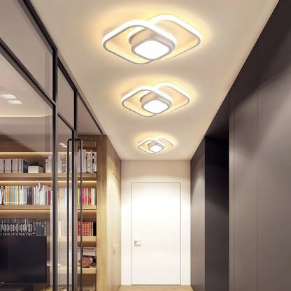 Modern silicone LED corridor light in butterfly and geometric shapes for entrance halls